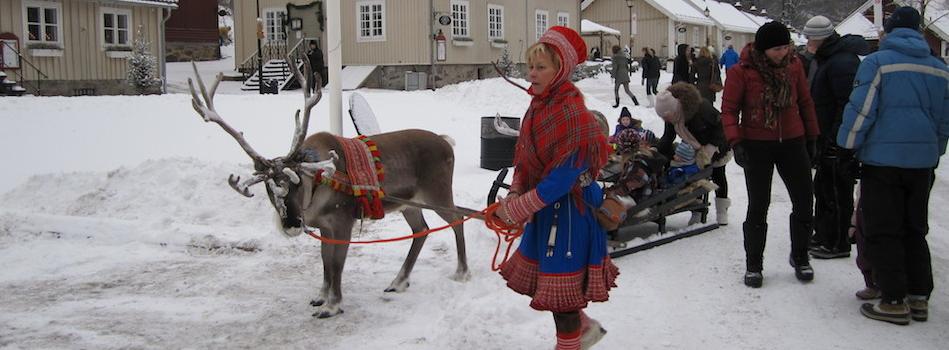 Traditional dress and Reindeer rides