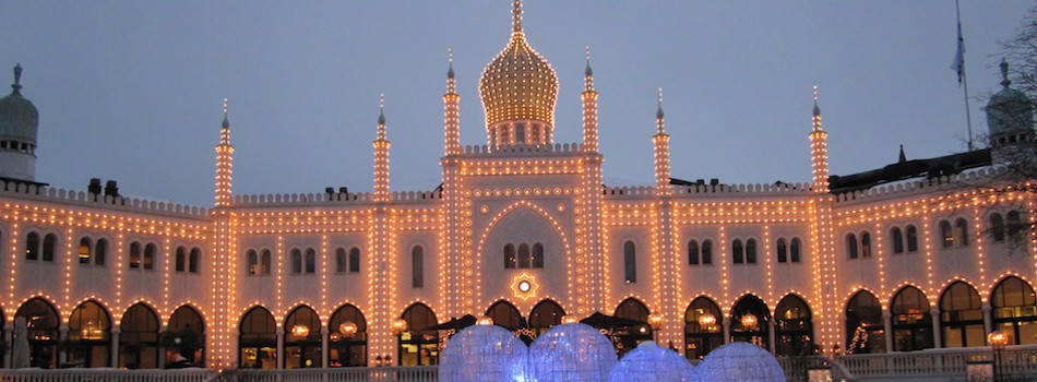 Winter evening at Tivoli Gardens